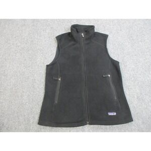 Patagonia Vest Womens Medium Black Synchilla Fleece Full Zip Outdoor 25184F7